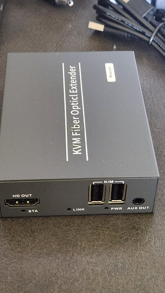 HDMI over Fiber Optic Extender, Fiber KVM USB2.0,Singlemode 20Km. Multimode 500m